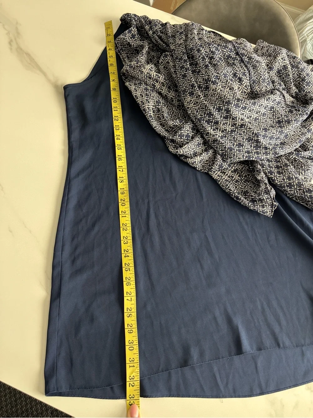 Diane Von Furstenberg Navy and White Silk Fleurette Dress Sz 6